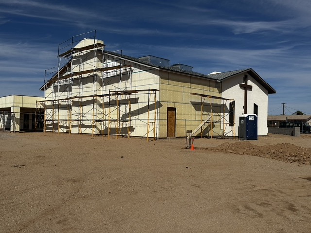 Newly renovated church from the outside